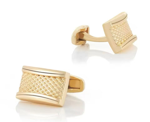 Gold Crystal Cufflinks