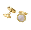 GOLD MOTHER PEARL CUFFLINKS