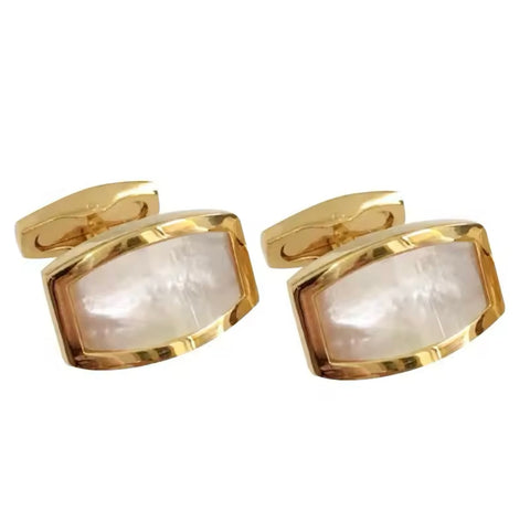 CRYSTAL GOLD CUFFLINKS