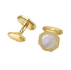 GOLD MOTHER PEARL CUFFLINKS