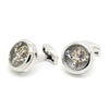 Polished Steel Tourbillon Cufflinks