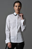 JULIETTE,  Double Layer Collar Shirt White