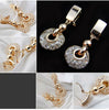 Gold Drop Earrings 18K Gold Plated