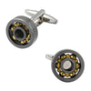 BALL BEARING SILVER CUFFLINKS