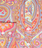 ORANGE & BLUE PAISLEY COTTON SHIRT - SINGLE CUFF