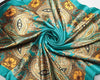 Sky blue 90x90cm Imitated Silk Square Scarf