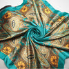 Sky blue 90x90cm Imitated Silk Square Scarf