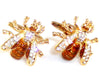 Bees cufflinks with Austrian crystals