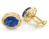 Royal Blue Sapphire Oval Cufflinks