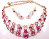 Crystal Rhinestone Necklace & earrings