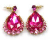 Pink Crystal Necklace & earrings