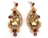 Topaz Rhinestone Necklace & earrings