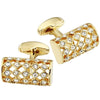 GOLD CRYSTAL CUFFLINKS