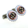 Gear silver Cufflinks