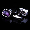 Purple Crystal Cufflinks