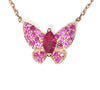 Butterfly Design Ruby Pendant