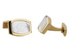 D gold plated cufflinks